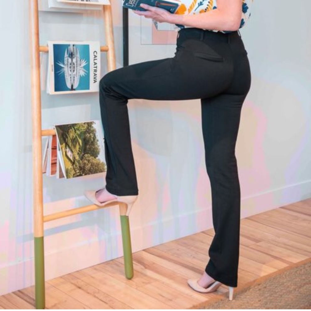 Betabrand Dress Pant Yoga Pants M Straight-Leg